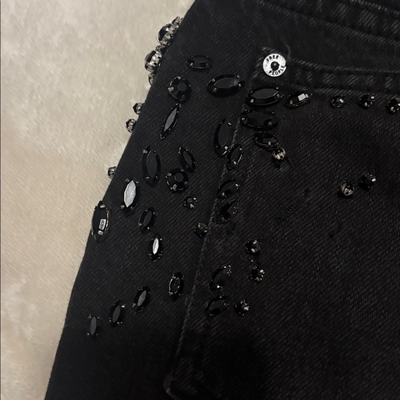 Free people jeweled denim skirt - Picture 4 of 5